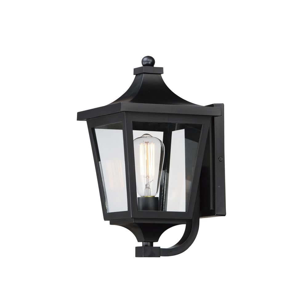Maxim Lighting 40232CLBK Sutton Place VX 7.75 Inch Outdoor Wall Lantern – Black
