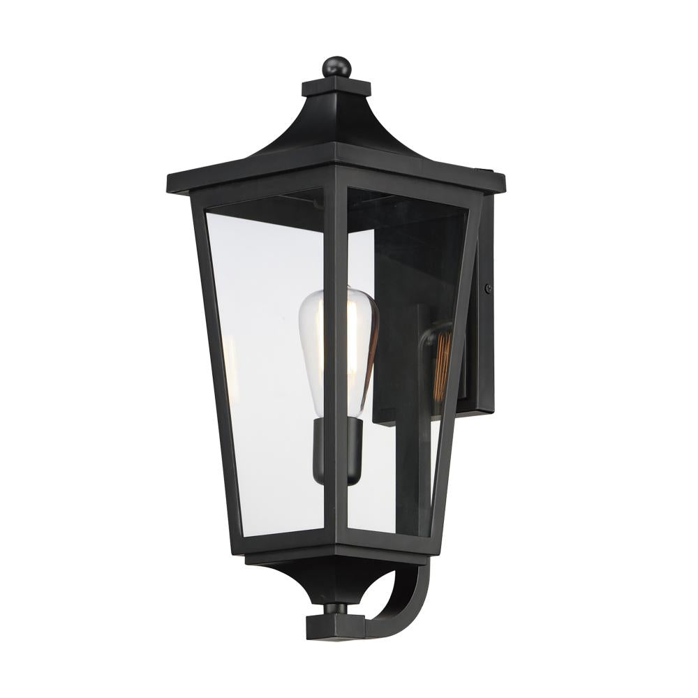 Maxim Lighting 40233CLBK Sutton Place VX 7.75 Inch Outdoor Wall Lantern – Black