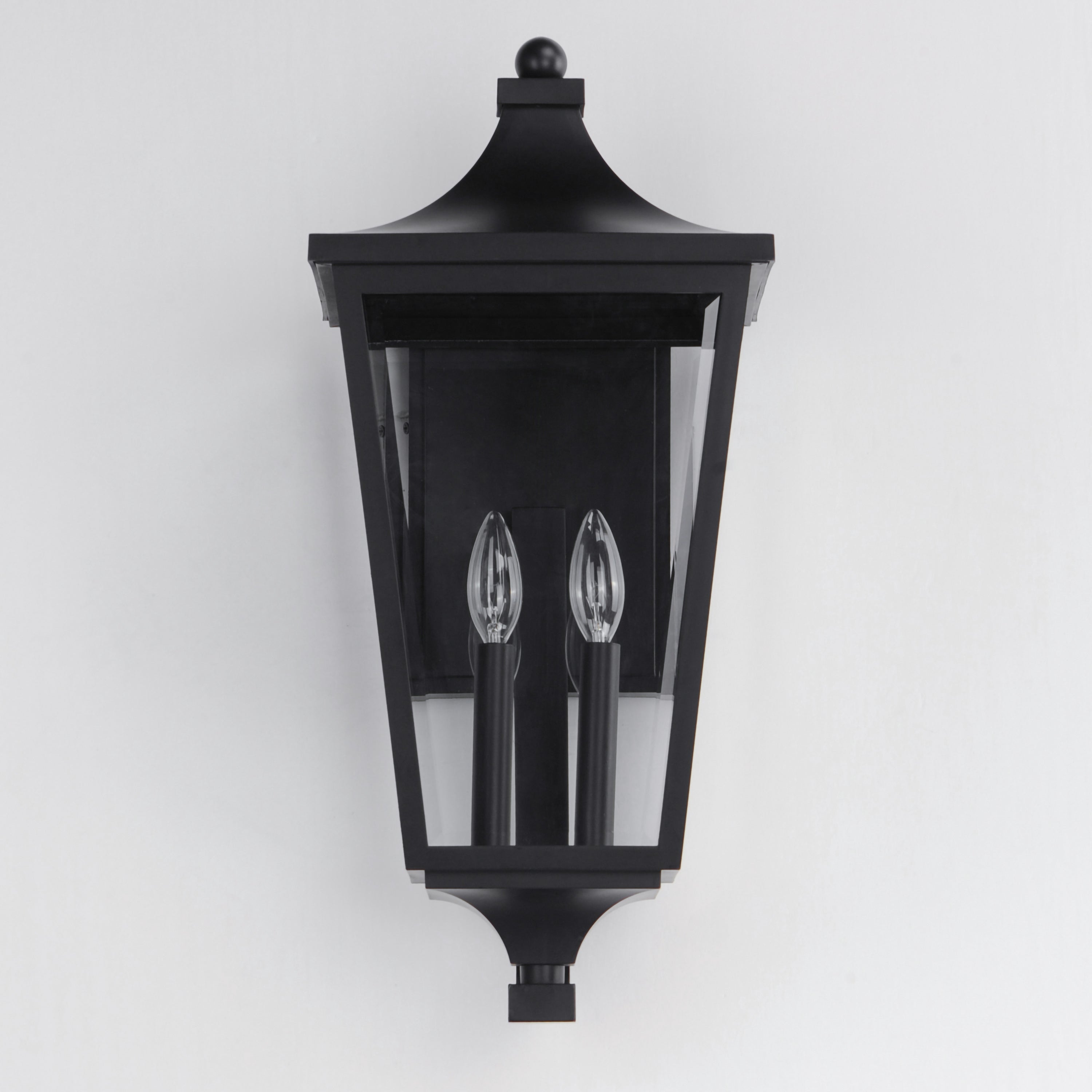 10 Inch Outdoor Wall Sconce – Black