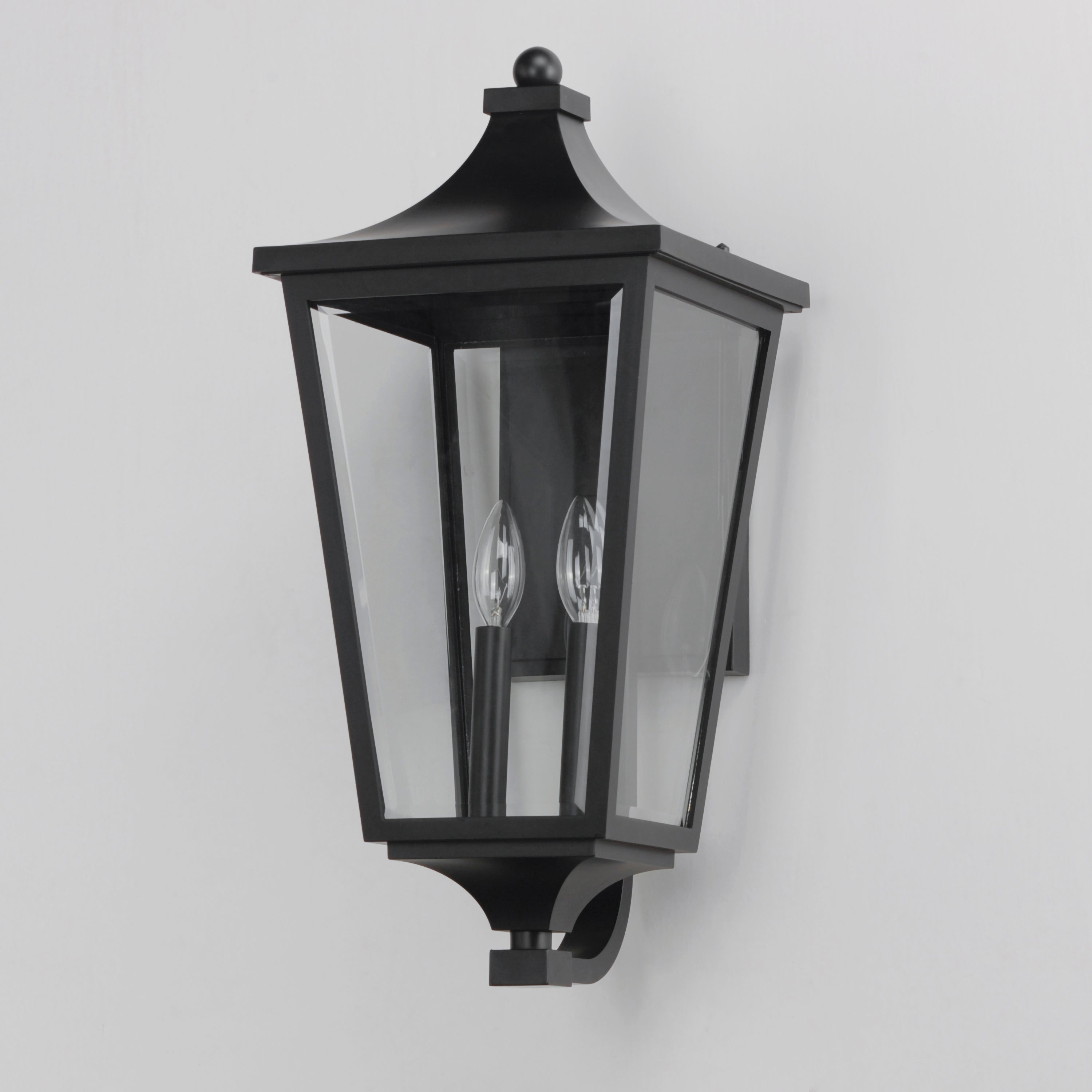 10 Inch Outdoor Wall Sconce – Black