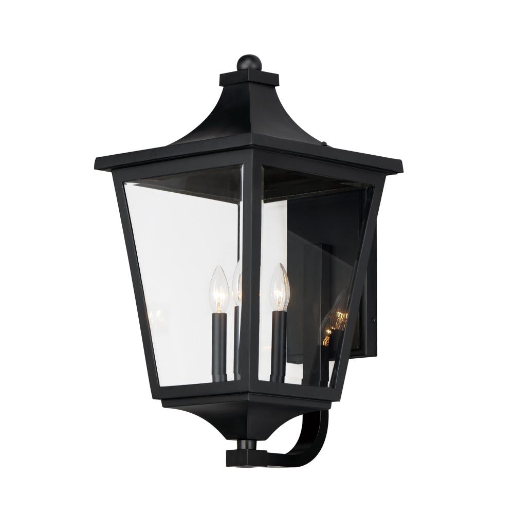 Maxim Lighting 40237CLBK Sutton Place VX 13 Inch Outdoor Wall Lantern – Black