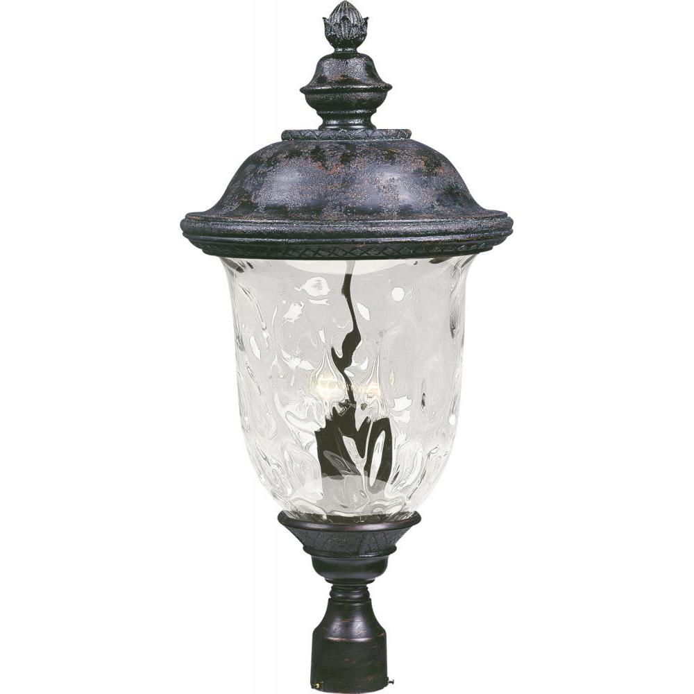 Maxim Lighting 40421WGOB Carriage House VX 14 Inch Outdoor Post Lantern – Oriental Bronze