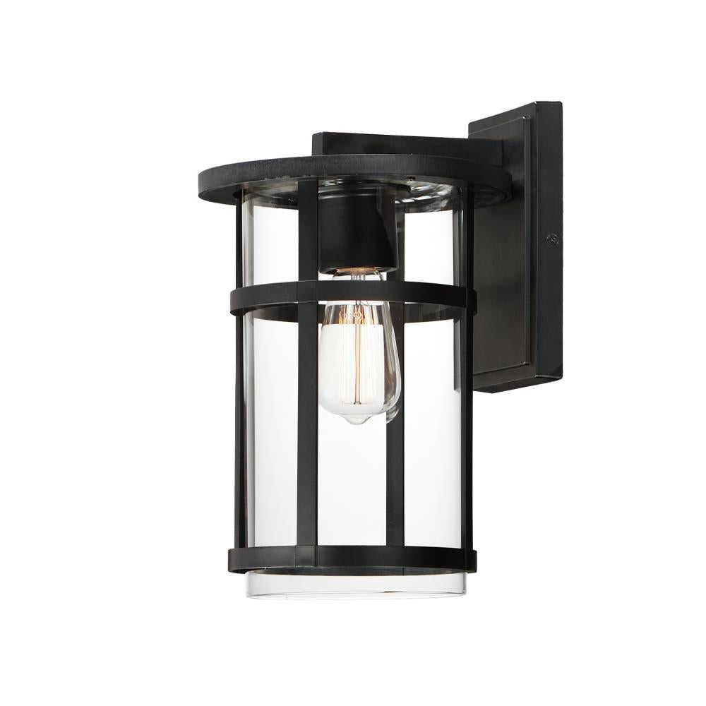 Maxim Lighting 40623CLBK Clyde Vivex 9 Inch Outdoor Wall Lantern – Black