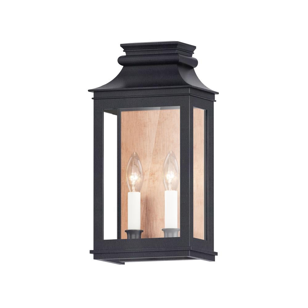 Maxim Lighting 40914CLACPBO Savannah VX 7.75 Inch Outdoor Wall Lantern – Antique Copper / Black Oxide