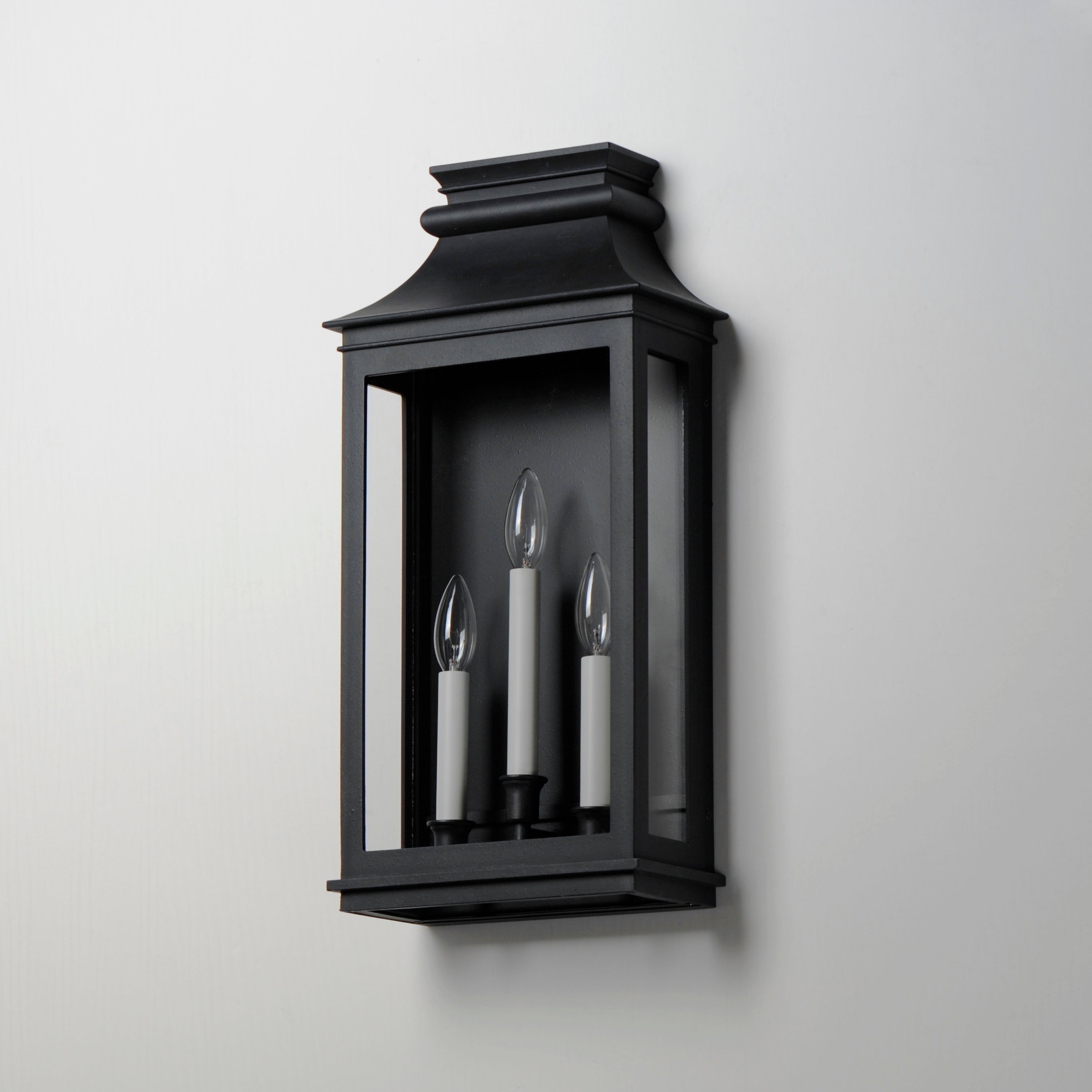 10 Inch Outdoor Wall Sconce – Black Oxide