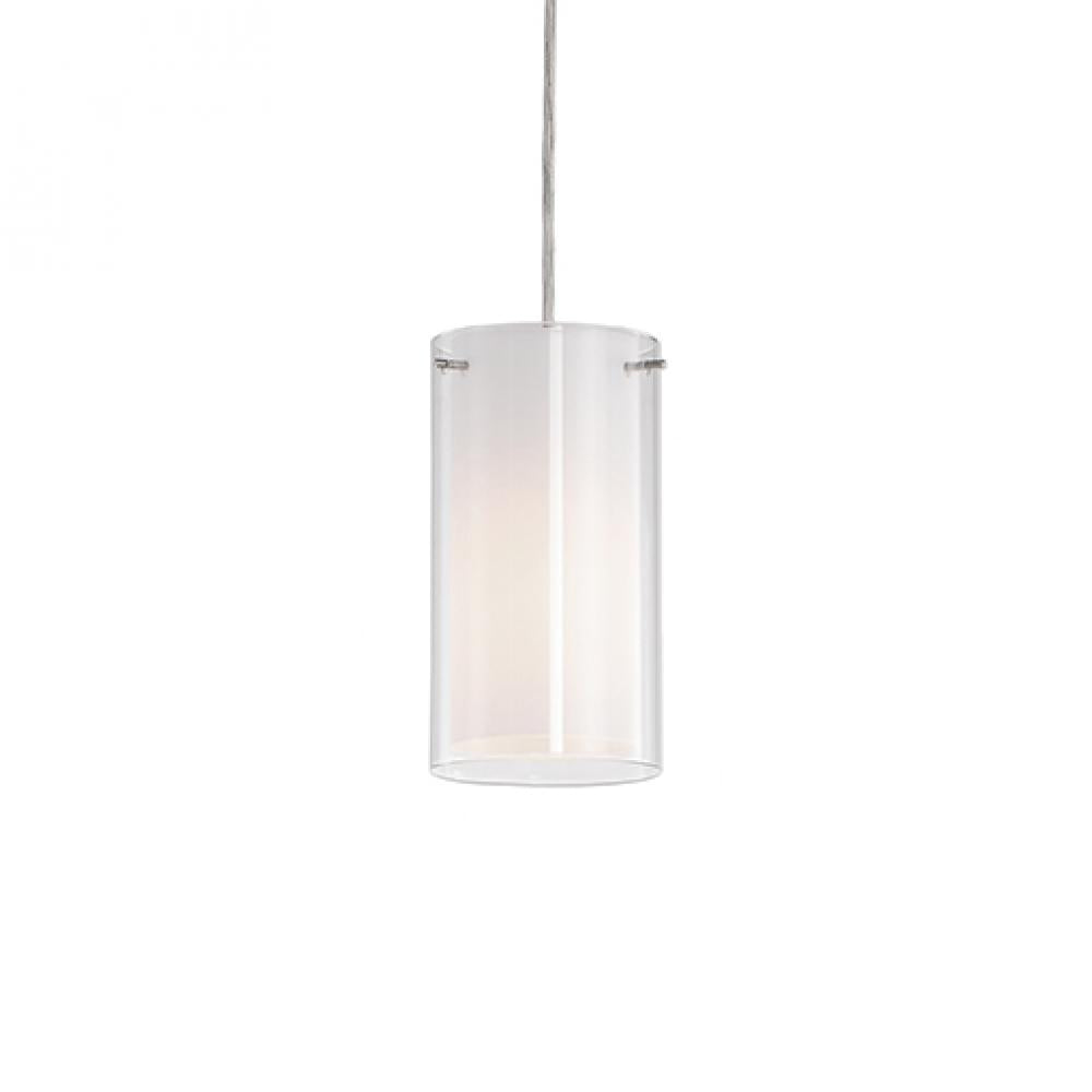 Kuzco 41311W Pendant Light Fixture, UL Damp Rated, Brushed Nickel
