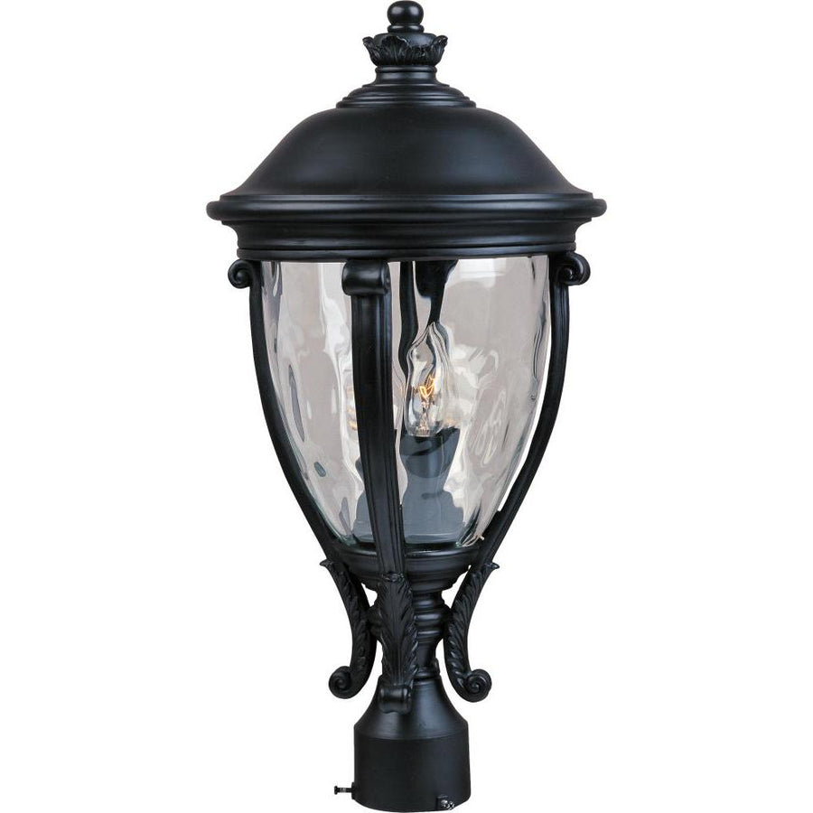 Maxim Lighting 41421WGBK 11 Inch Outdoor Post Lantern – Black
