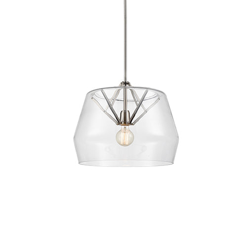 Kuzco Lighting Inc. DECO 461418-CL/BN Pendant Traditional - Nickel