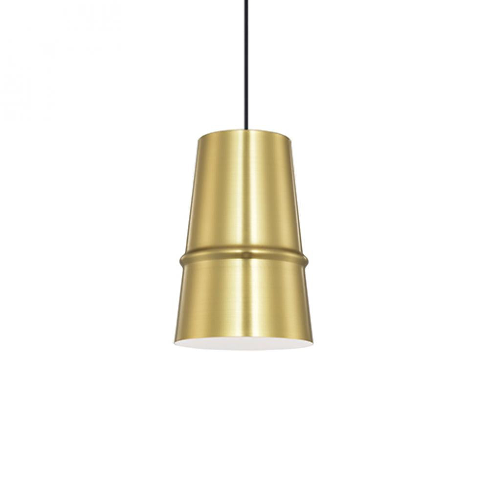 Kuzco Lighting 492208-GD Pendant, 1 Light, Gold Finish, Conical Aluminum Shade