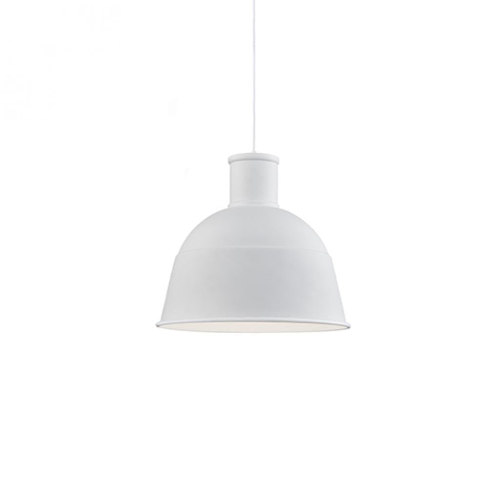 Kuzco Lighting 493522-WH Pendant, 1 Light, 60W, White
