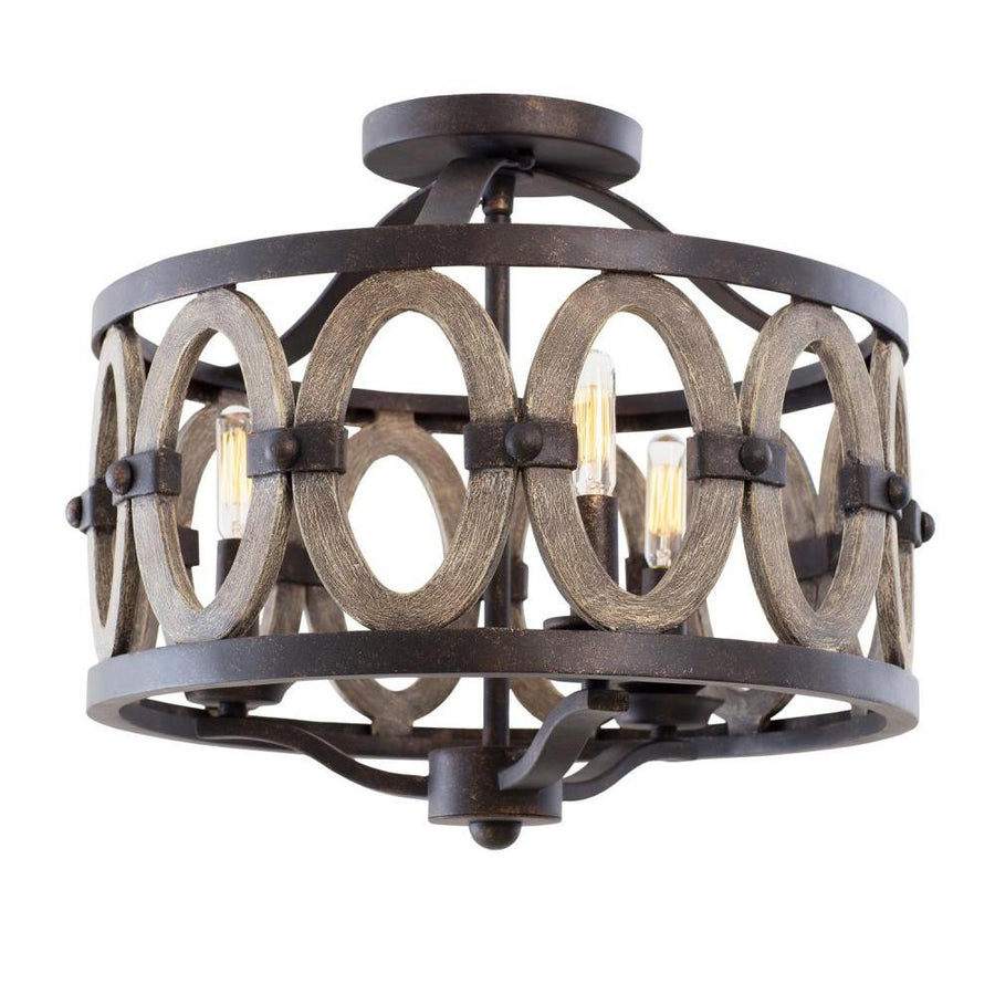 Belmont 17 Inch Flush Mount – Florence Gold – 500241FG