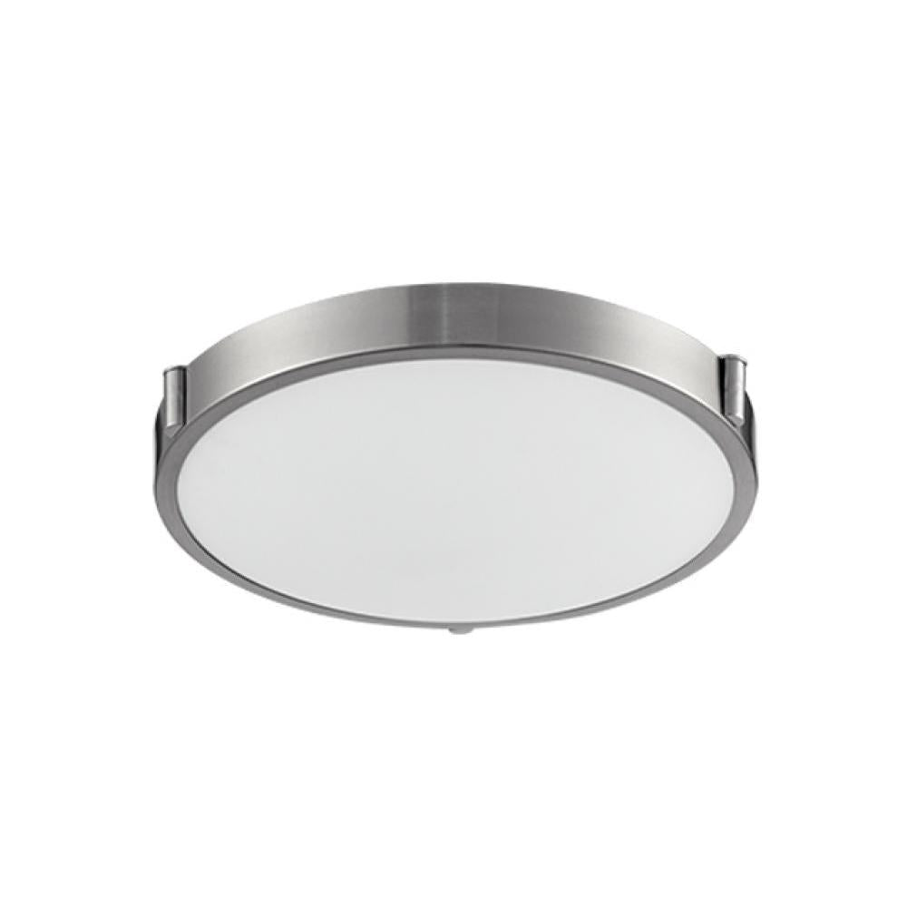 Kuzco 501112-LED-5CCT Flush Mount Fixture, LED, Brushed Nickel