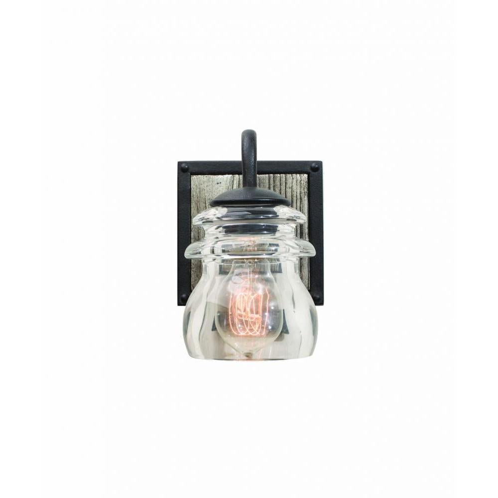 Bainbridge 6 Inch Bath Vanity Light – Black Iron – 504631BI