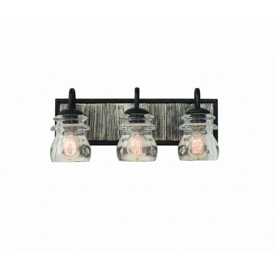 Bainbridge 19 Inch Bath Vanity Light – Black Iron – 504633BI