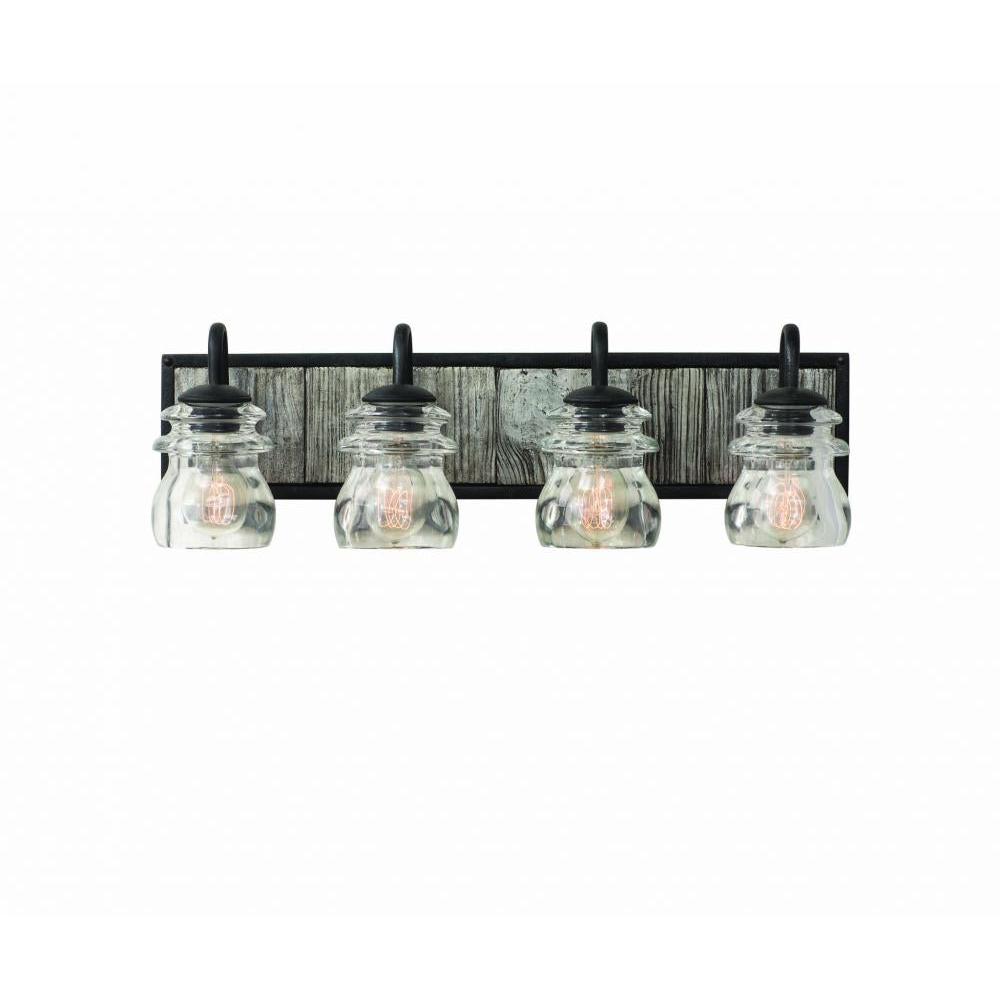 Bainbridge 26 Inch Bath Vanity Light – Black Iron – 504634BI