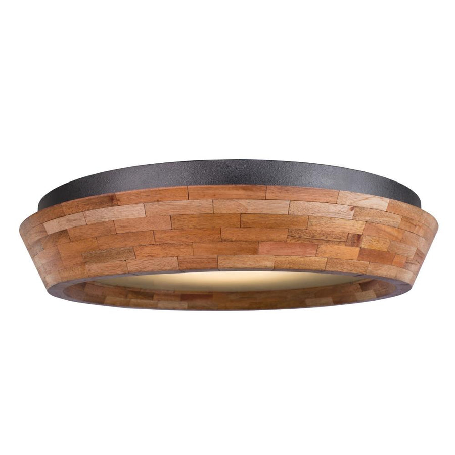 Lansdale 18 Inch Flush Mount – Black Iron – 505541BI