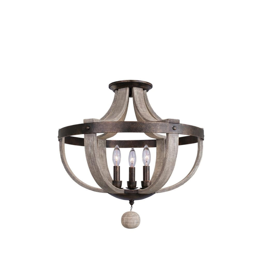 Harper 20 Inch Semi Flush Mount – Florence Gold – 506840FG