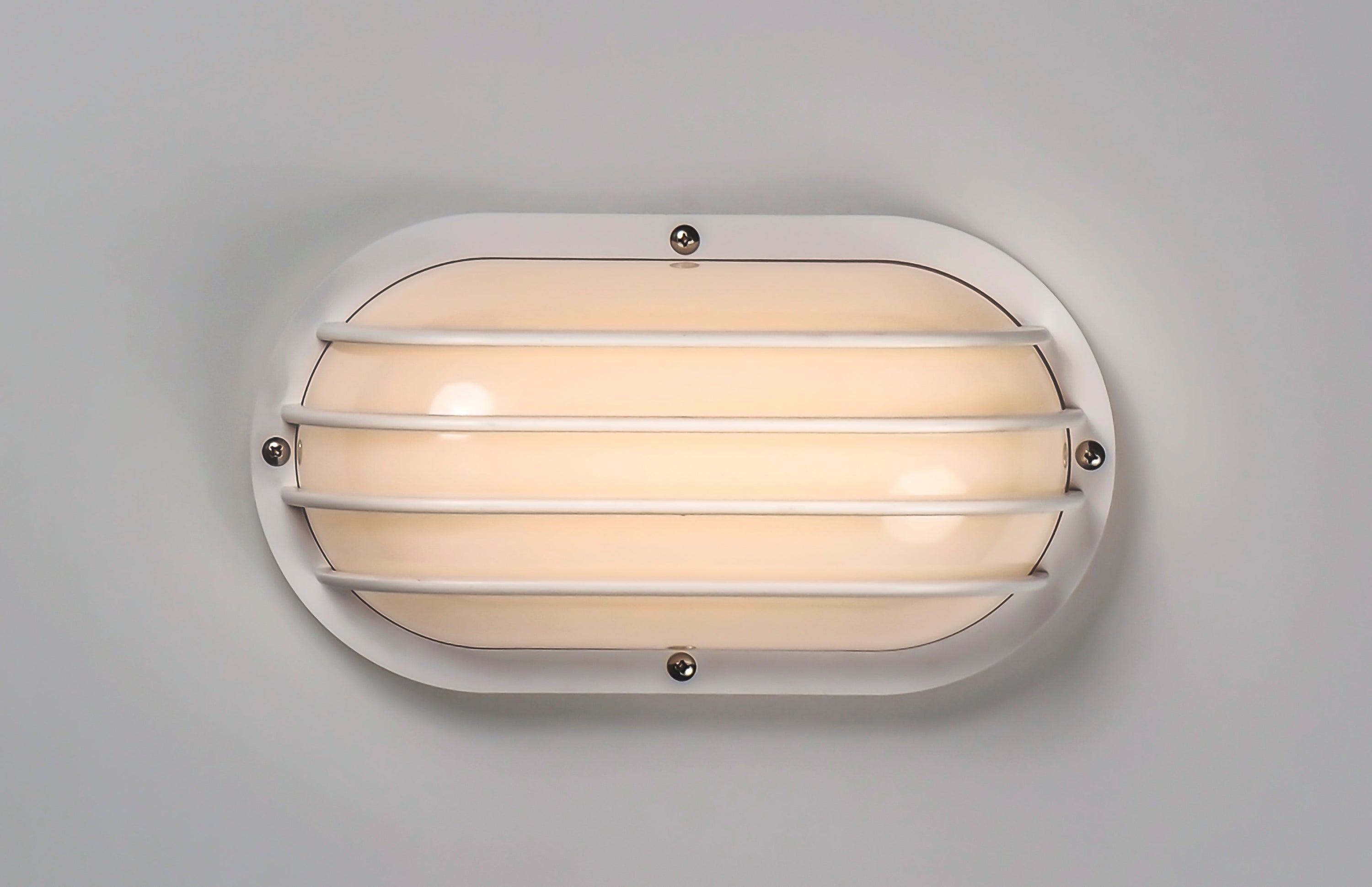 10 Inch Outdoor Wall Sconce – White