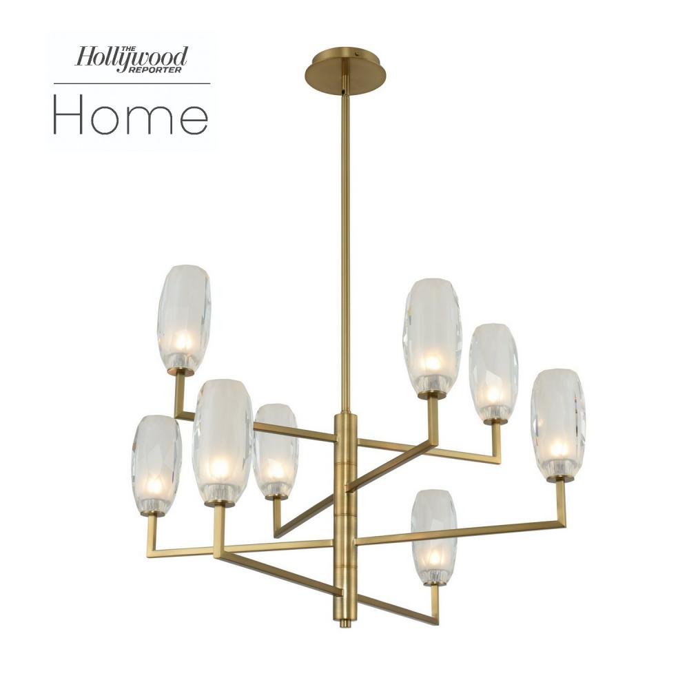 June 36 Inch Chandelier – Winter Brass – 511571WB