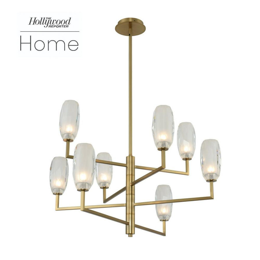 June 36 Inch Chandelier – Winter Brass – 511571WB