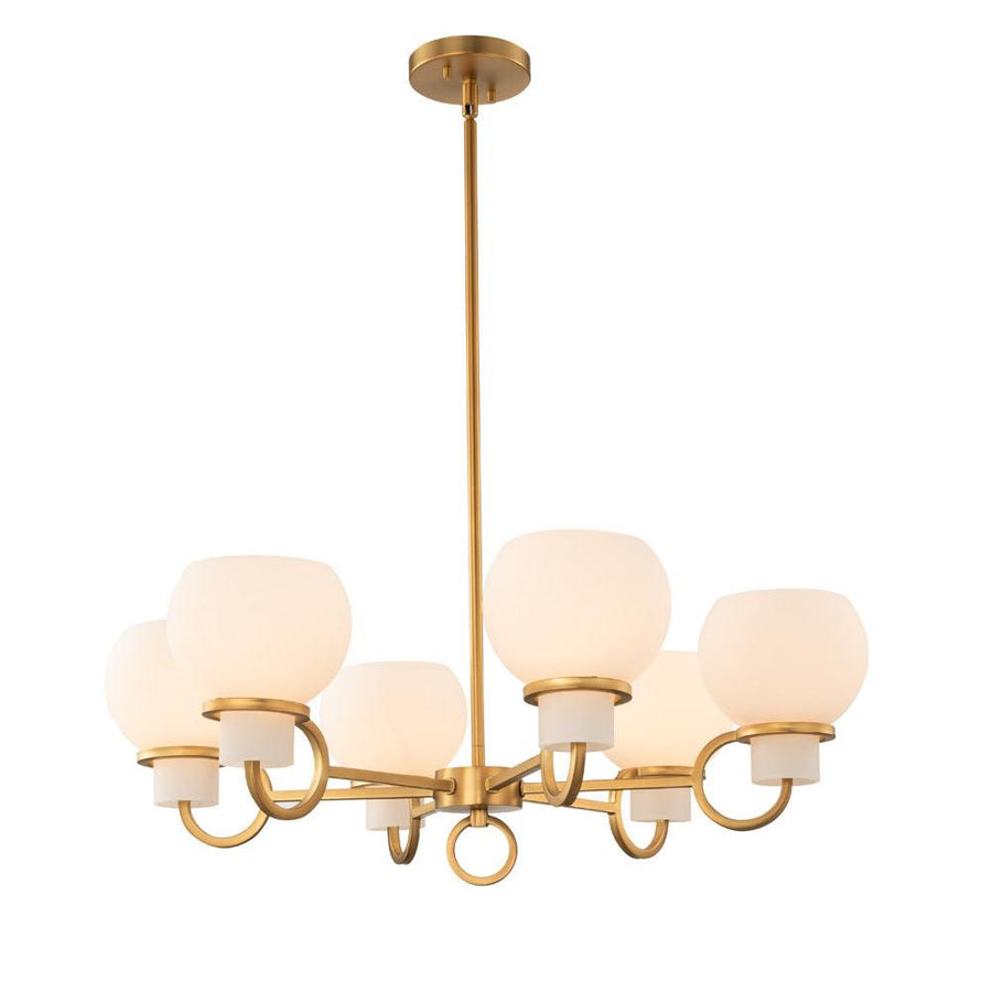 Ascher 28 Inch Chandelier – Winter Brass – 513072WB