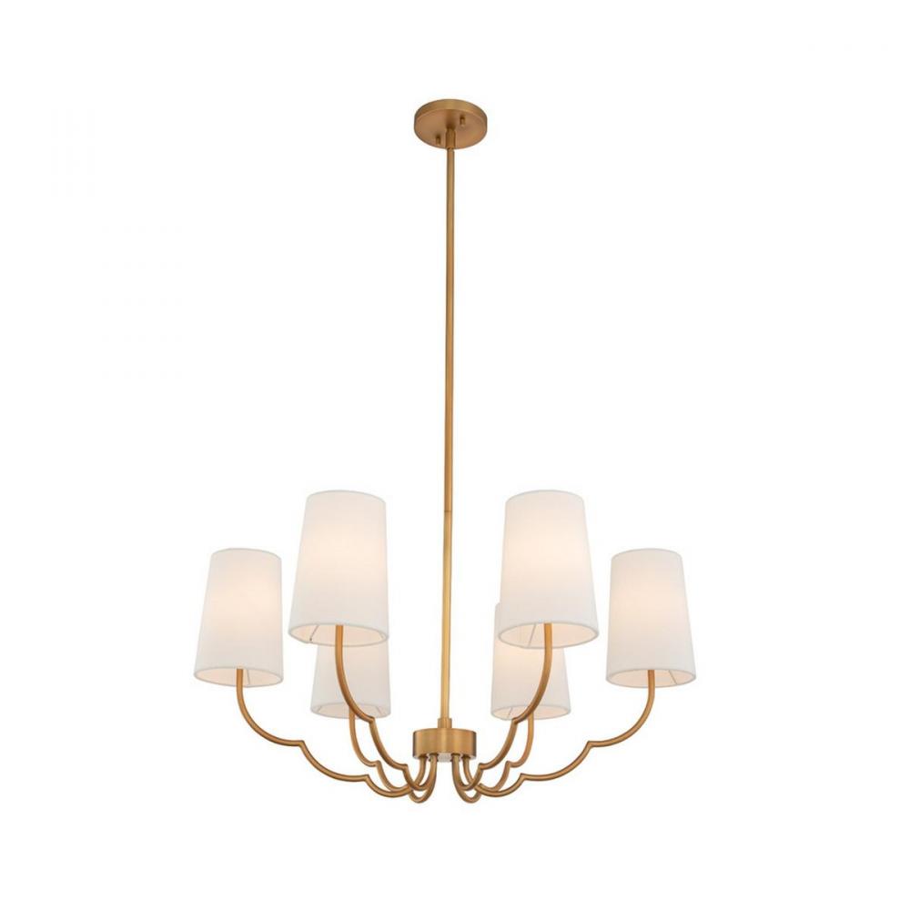 Sophia 28 Inch Chandelier – New Brass – 514372NB