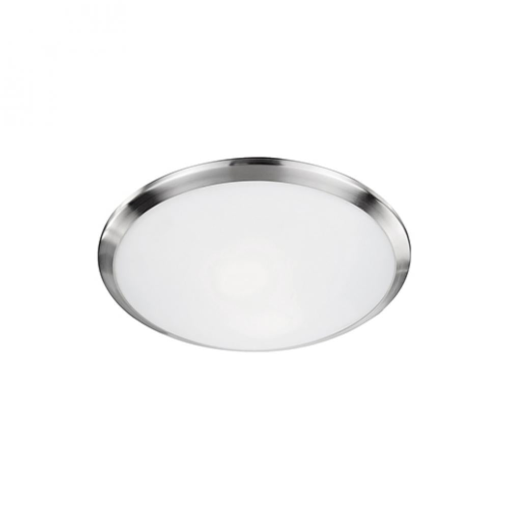 Kuzco Lighting 51561BN Malta 12-in Flush Mount Fixture, UL Listed, Brushed Nickel