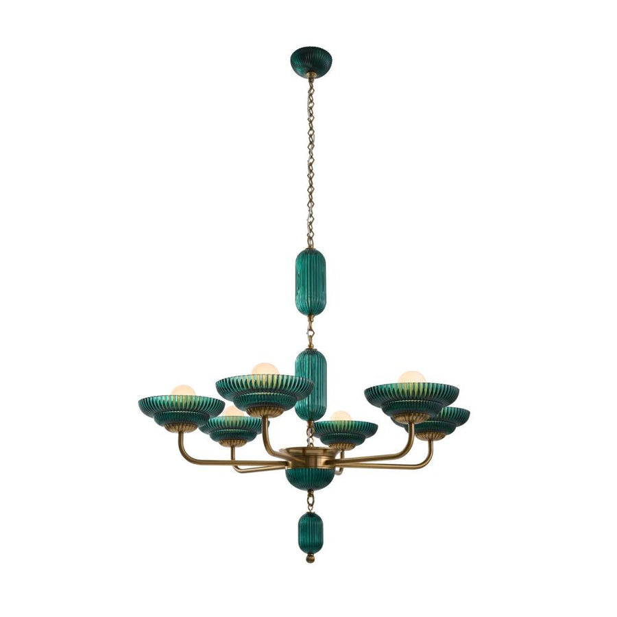 Verde 40 Inch Chandelier – Satin Brass – 519671STB