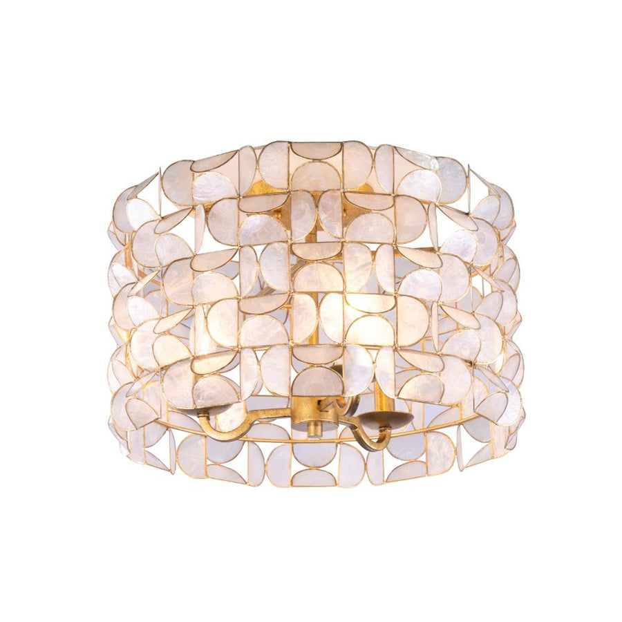Crescent 17 Inch Flush Mount – Oxidized Gold Leaf – 520541OL