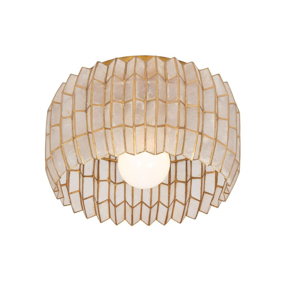 Fractal 14 Inch Flush Mount – Oxidized Gold Leaf – 522645OL