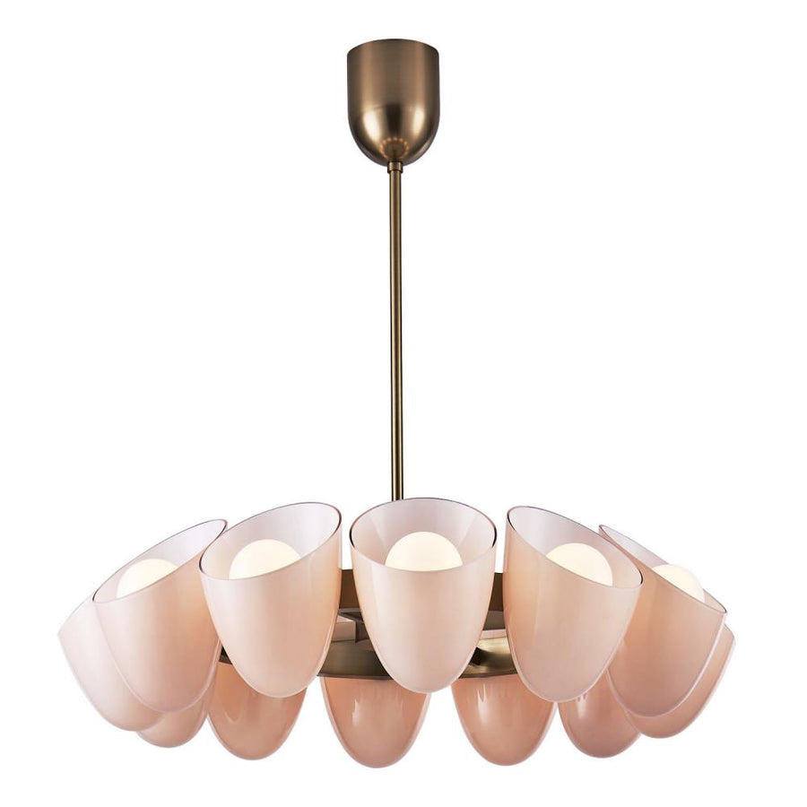 Cocoon 36 Inch Chandelier – Winter Brass – 524356WB