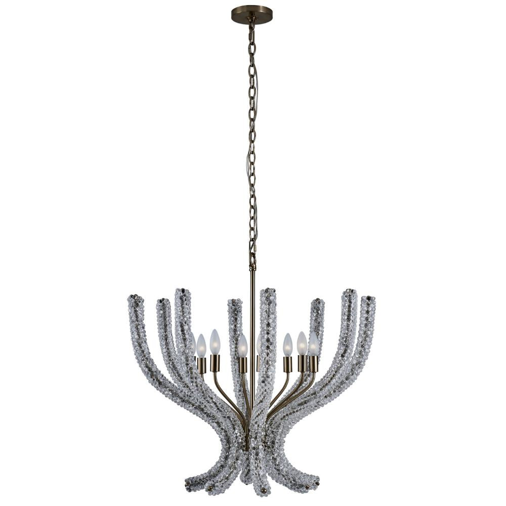 CORAL 30 IN CLEAR CHANDELIER
