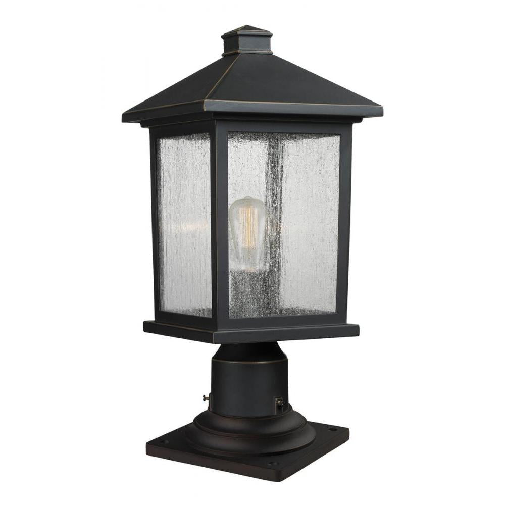 1 Light Outdoor Pier Mounted Fixture-Clear Seedy