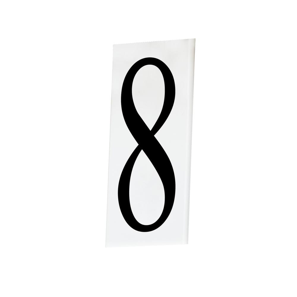 Maxim Lighting 53638WT 2.25 Inch Address Number 8 – White