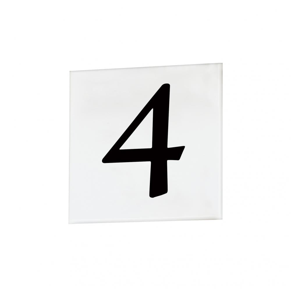 Maxim Lighting 53664WT 4 Inch Address Serif Number 4 – White