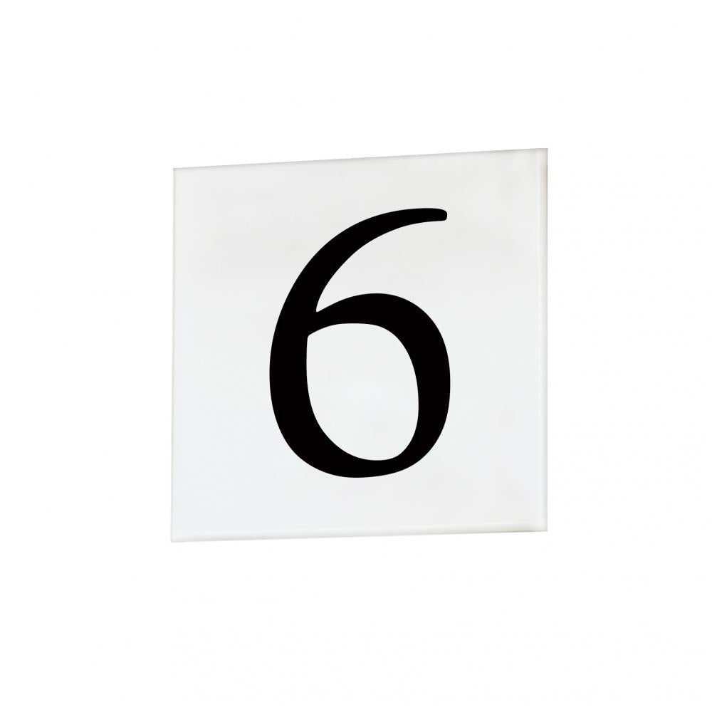 Maxim Lighting 53666WT 4 Inch Address Serif Number 6/9 – White
