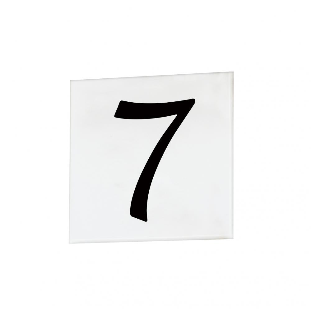 Maxim Lighting 53667WT 4 Inch Address Serif Number 7 – White