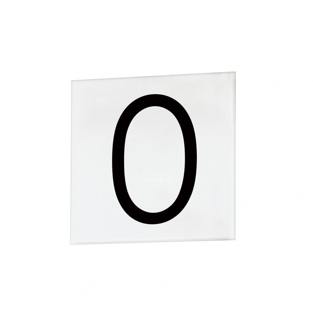 Maxim Lighting 53670WT 4 Inch Address Sans Serif Number 0 – White