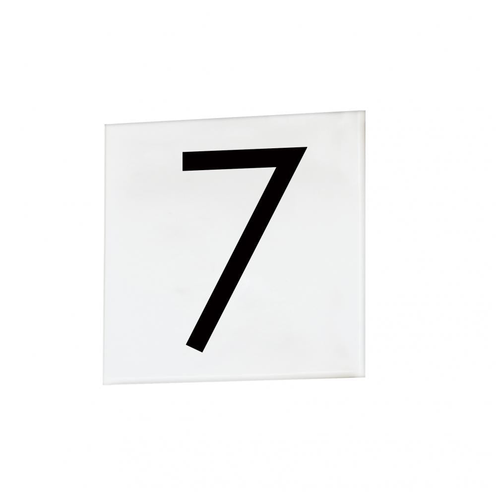 Maxim Lighting 53677WT 4 Inch Address Sans Serif Number 7 – White