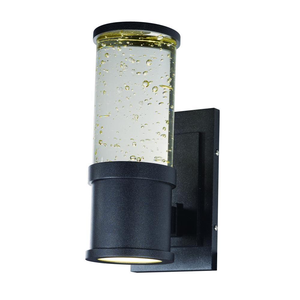 Maxim Lighting 53685CLGBK Pillar 5 Inch Outdoor Wall Lantern – Galaxy Black