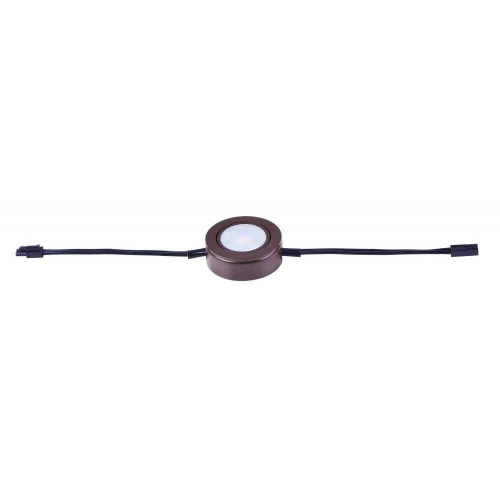 Maxim Lighting 53832BRZ CounterMax MX-LD-AC 2.75 Under Cabinet Disc Light - Anodized Bronze