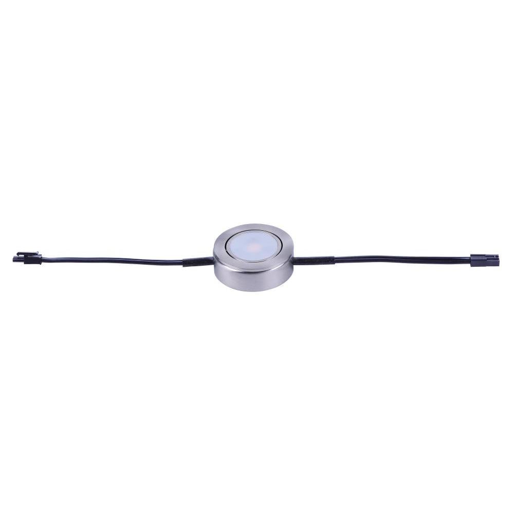 Maxim Lighting 53832SN CounterMax MX-LD-AC 2.75 Under Cabinet Disc Light - Satin Nickel