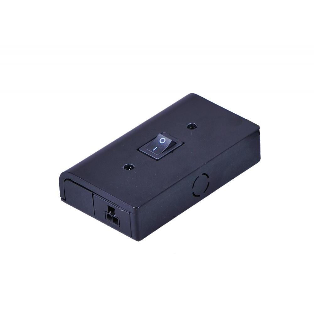 Maxim Lighting 53838BK CounterMax MX-LD-AC 2.5 Junction Box for Under Cabinet Lights - Black