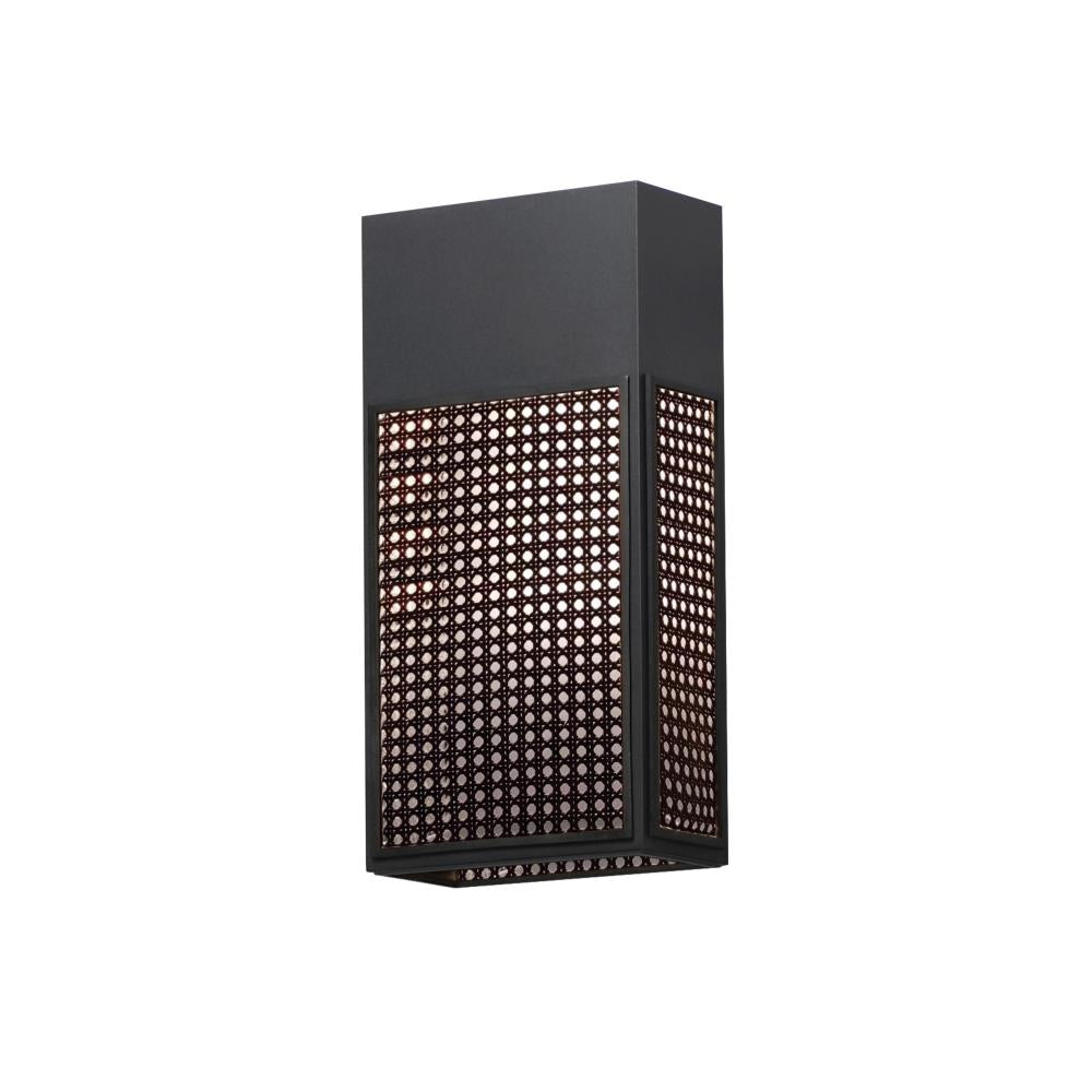 Maxim Lighting 54804BK Lattice 8 Inch Outdoor Wall Lantern – Black