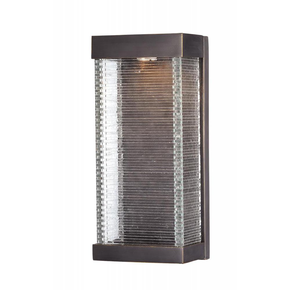 Maxim Lighting 55226CLBZ Stackhouse VX 7 Inch Outdoor Wall Lantern – Bronze