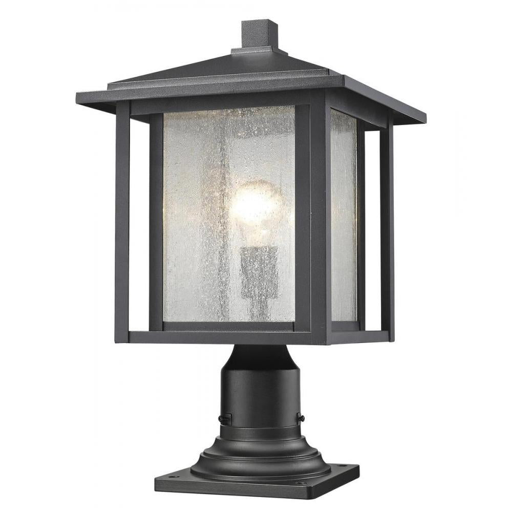 1 Light Outdoor Pier Mounted Fixture-Clear Seedy