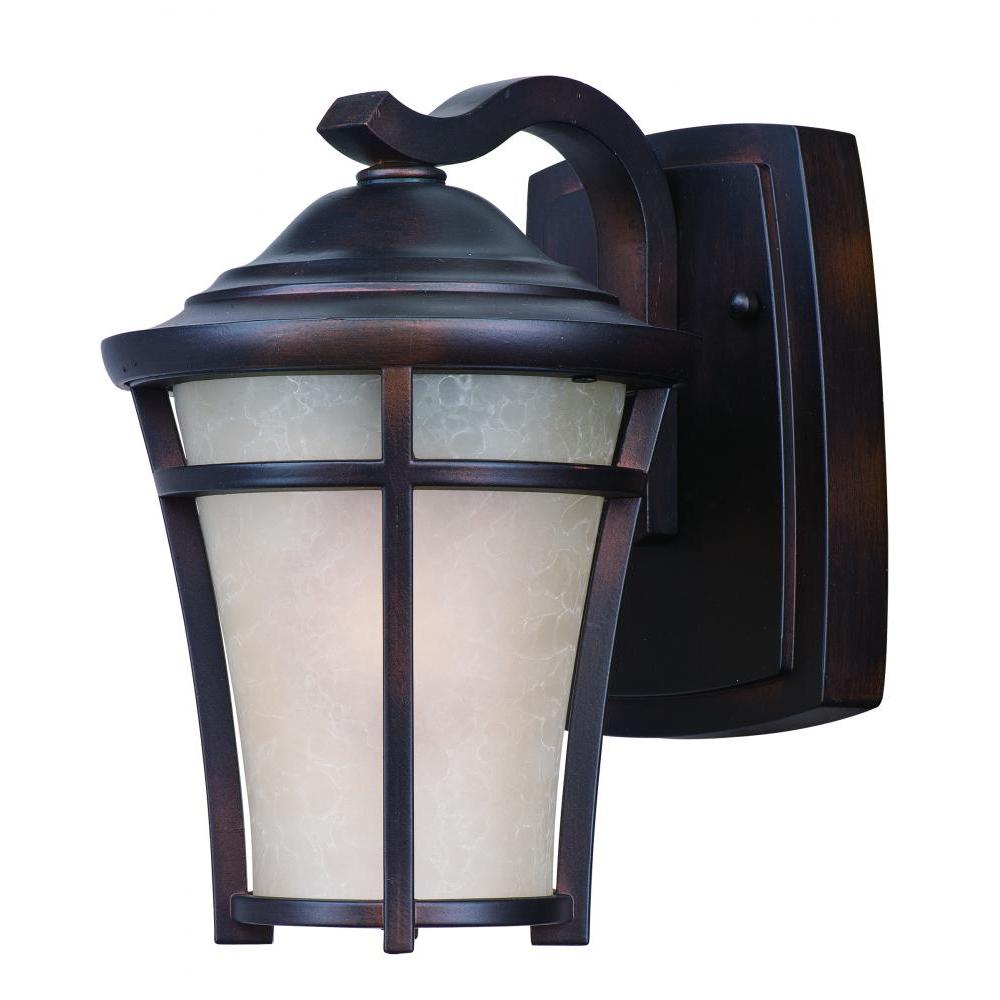 Maxim Lighting 55502LACO Balboa DC LED E26 6.5 Inch Outdoor Wall Lantern – Copper Oxide