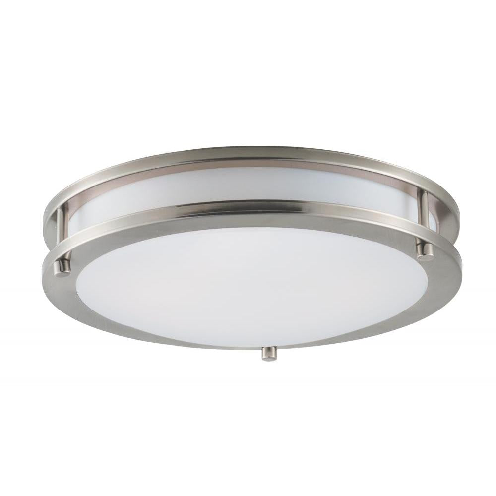 Maxim Lighting 55542WTSN Linear LED 12 Inch Flush Mount Light – Satin Nickel
