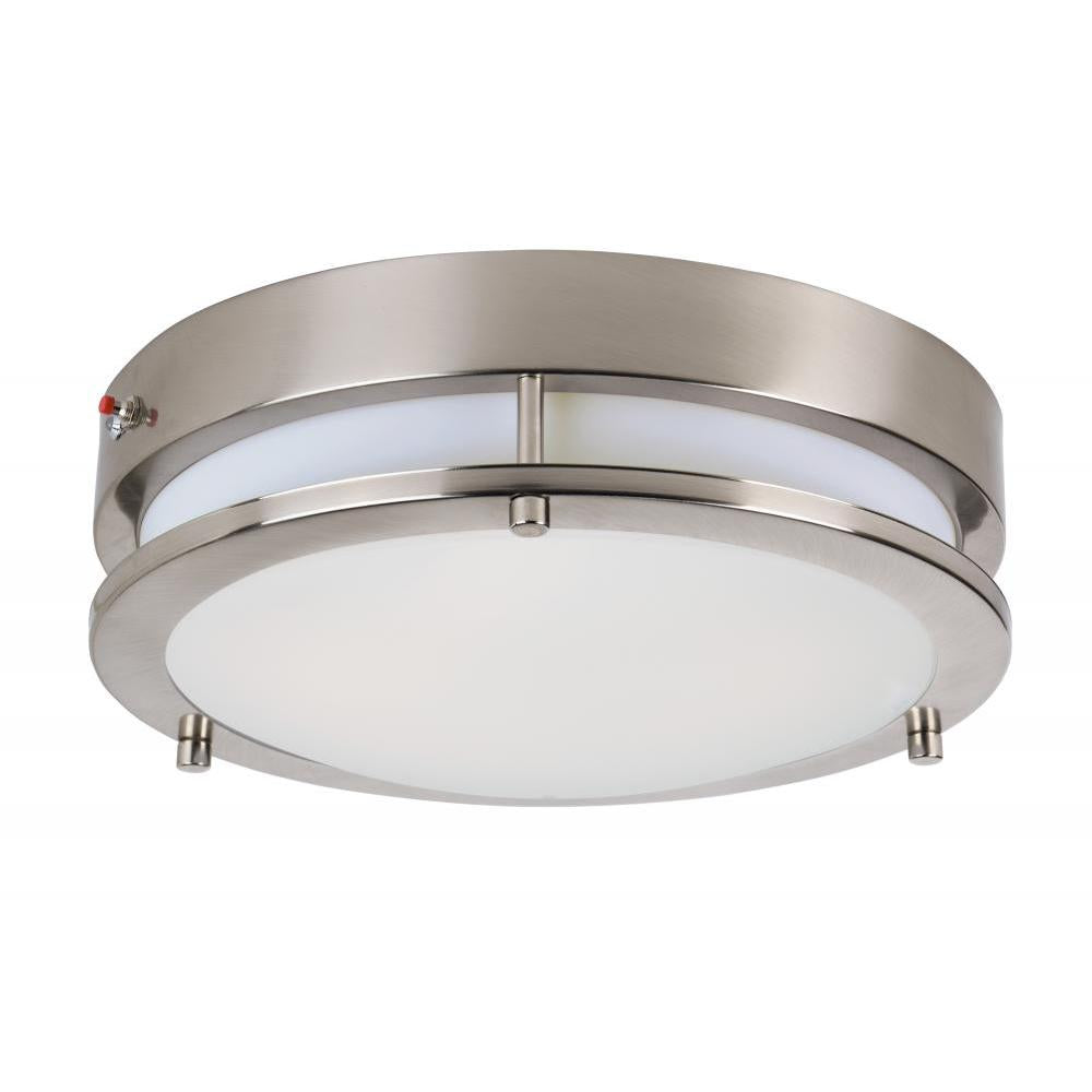 Maxim Lighting 55546WTSN Linear LED 11.75 Inch Flush Mount Light – Satin Nickel