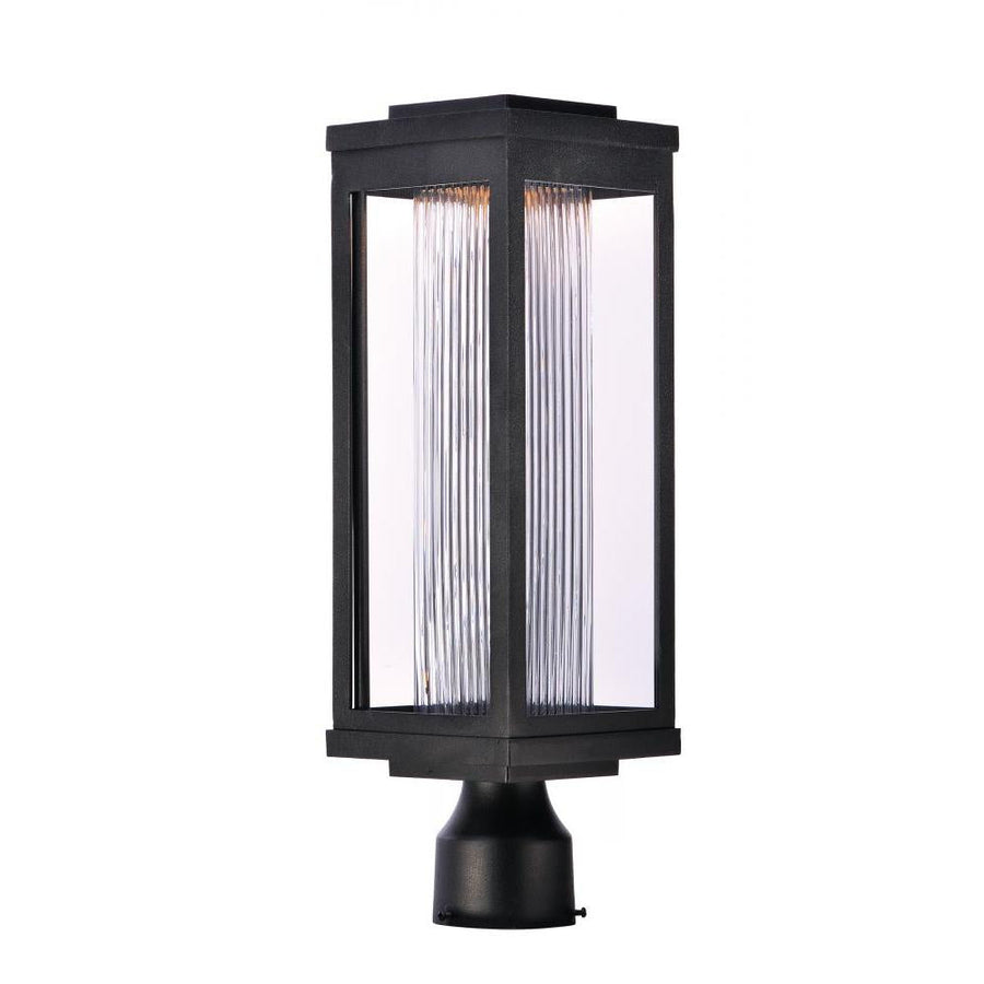Maxim Lighting 55900CRBK Salon LED 6 Inch Outdoor Post Lantern – Black